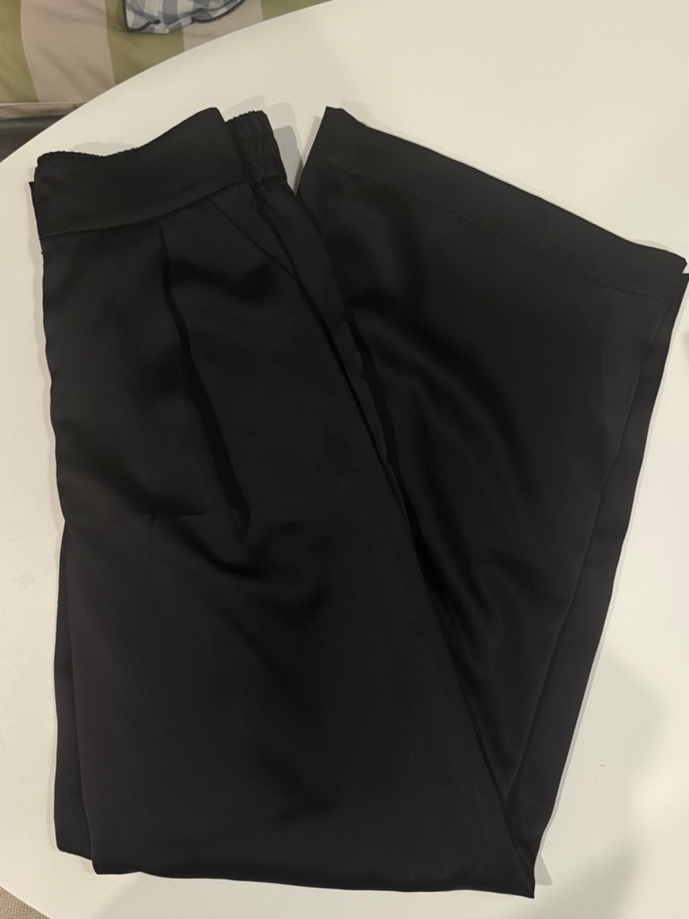 House of Harlow Black Satin Pants